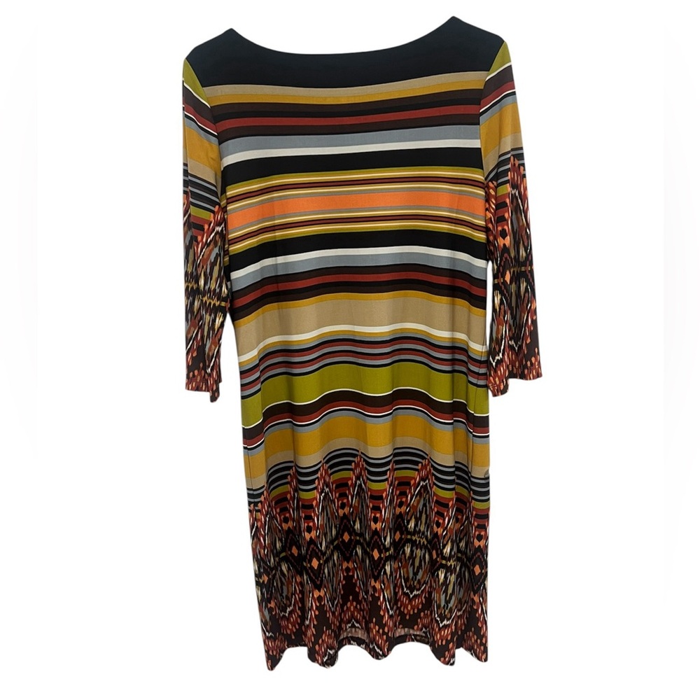 EUC Soho Apparel Ltd. Quarter Sleeve Midi Dress in Tribal